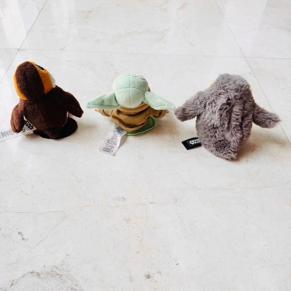 Star Wars Magnetic shoulder Plush Toy Set Porg Grogu